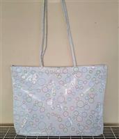 Vintage Witte Draagtas - Schoudertas met Print