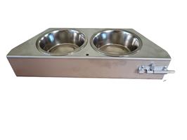 Voederplateau RVS 304 2 baks draaiplateau