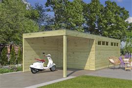 NIEUW Modern houten garage 7211EXT300IMG