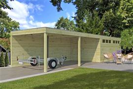 NIEUW Modern houten garage/carport 7211EXT600IMG