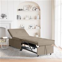 vidaXL 3-in-1 Uittrekbare Sofa Bed in Taupe Stof