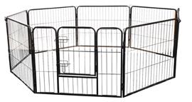 Puppyren Robuust 8Delig Zwart Large 79x95cm
