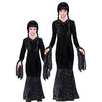 Halloween Jurk Zwart Meisje Lang