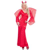 Halloween Kostuum Rood Dames Duivel Kant