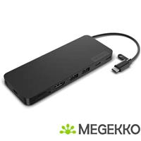 Lenovo 4X11N40212 laptop dock & poortreplicator Bedraad USB 3.2 Gen 1 (3.1 Gen 1) Type-C Zwart