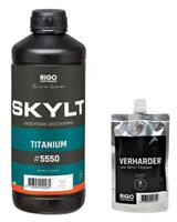 RIGOSTEP SKYLT 2K Ultramat Lak TITANIUM voor kleurverdieping van donkere houtsoorten set inclusief v
