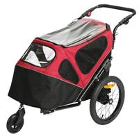 Hondenfietskar-Hondenbuggy Pet Trailer 2in1