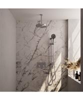 Brauer Stripe thermostatische inbouw regendouche met drukknoppen SET 36 met 25 cm douchekop en plafo