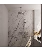 Brauer Stripe thermostatische inbouw regendouche met drukknoppen SET 33 met 25 cm douchekop en plafo