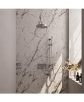Brauer Stripe thermostatische inbouw regendouche met drukknoppen SET 32 met 25 cm douchekop en gebog