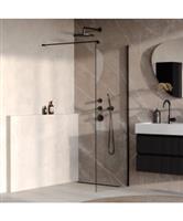 BRAUER Oblivion inloopdouche helder glas 80x200 incl. glascoating mat zwart
