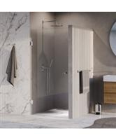 BRAUER Void Carving nisdeur helder glas 100x200 omkeerbaar incl. glascoating chroom