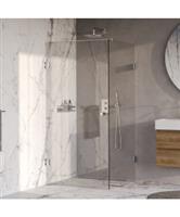 BRAUER Void Carving douchecabine met draaideur helder glas 100x100x200 incl. glascoating chroom