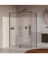 BRAUER Stellar douchecabine met draaideur helder glas 140x80x200 omkeerbaar incl. glascoating PVD gu
