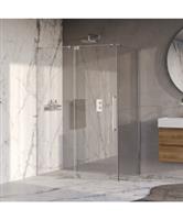 BRAUER Stellar douchecabine met draaideur helder glas 140x80x200 omkeerbaar incl. glascoating chroom