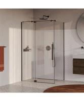 BRAUER Stellar douchecabine met draaideur helder glas 120x90x200 omkeerbaar incl. glascoating PVD gu