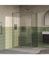 BRAUER Stellar douchecabine met draaideur helder glas 120x80x200 omkeerbaar incl. glascoating PVD RV