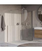 BRAUER Oblivion inloopdouche helder glas 120x200 met zijwand 40 incl. glascoating chroom