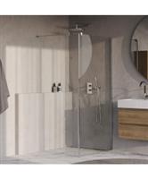BRAUER Oblivion inloopdouche helder glas 100x200 met zijwand 30 incl. glascoating chroom