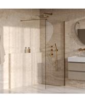 BRAUER Oblivion inloopdouche helder glas 100x200 incl. glascoating PVD goud geborsteld