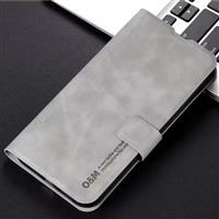 Xiaomi Poco F6 Pro Flip Case - Wallet Cover Portefeuille Kunstleer Hoesje - Grijs