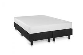 Boxspring Studio Luxe pocketvering HR matras 200X200 Zwart PU skin leder