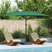 vidaXL Tuinparasol Groen 385 x 209 x 244 cm Stof