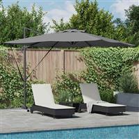 vidaXL Parasol 286 x 285 x 270 cm Aluminium