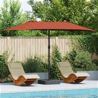 vidaXL Tuinparasol Terracotta 385 x 209 x 244 cm Stof