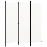 vidaXL Kamerscherm met 3 panelen 150x180 cm wit
