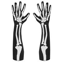 Halloween Handschoenen Skelet 50cm