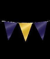 Vlaggenlijn donkerblauw goud