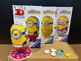 3D puzzel minions (3 stuks): Disco, Roller skater en Kong Fu