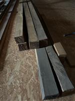 7 massief eiken balken 