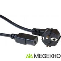 ACT Netsnoer CEE 7/7 male (haaks) - C13 zwart 5 m