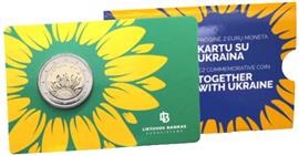 Litouwen 2 Euro 2023 Samen met Oekraïne Coincard