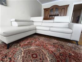 Hoeksalon in Leder