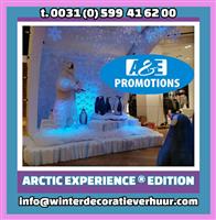 winterfeest aankleding ijsbeer ijstroon verhuur 