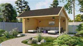 Blokhut - Tuinhuis Thüringen | 44 mm | vuren 