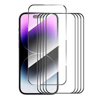 5-Pack iPhone 16 Screen Protector - Tempered Clear Glass Film