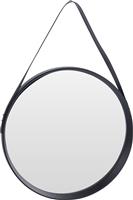 Grote spiegel rond zwart