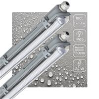 LED Vochtbestendig armatuur 150cm - 2880 lumen - 24W - Daglichtwit 6500K - IP65 - Inclusief LED buis
