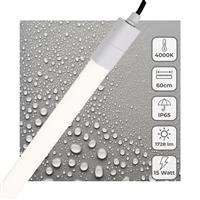 LED TL-armatuur 1725 lumen - 15W - Koelwit 4000K - IP65 Waterdicht - 60cm