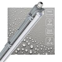 LED TL Armatuur 2880 Lumen - 24W - Daglichtwit - IP65 Waterdicht - 150cm - Inclusief LED Buis