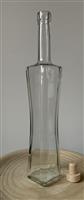 50 stuks Elegante Quadra flessen 500ml + Dop