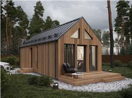 Frame Panel Modular House with 38 m² Terrace 