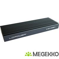 LC-Power LC-M2-C-NVME-3 behuizing voor opslagstations SDD-behuizing Zwart M.2