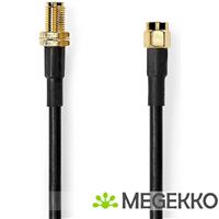 Antennekabel | SMA Male | SMA Female | Verguld | 50 Ohm | Dubbel Afgeschermd | 5.00 m | Rond | PVC |