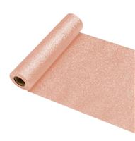 Rose Gouden Tafelloper Glitter 30Cm 5m