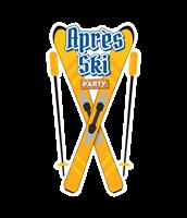 Blauw Gele Deurbord Apres Ski 90cm